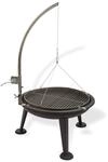 Schwenkgrill 3-Bein Rundgrill Holzkohlegrill Barbecue BBQ Grill &Oslash; 55 cm "Oregon"