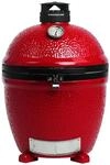 Kamado Joe Klassisch Joe II Freistehender 18-Zoll-Holzkohlegrill in Rot mit
