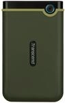 Transcend TS1TSJ25M3G 1TB externe Festplatte (HDD) in dunkelgr&uuml;n mit Backup-Funktion