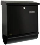 Burg-W&Auml;CHTER Briefkasten mit Zeitungsfach und Namensschild, Verzinkter Stahl,
