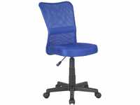 SixBros. Bürostuhl Drehstuhl Schreibtischstuhl Blau H-298F/2065