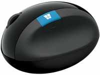 Microsoft Sculpt Ergonomic Mouse (Maus, schwarz, ergonomisch, kabellos)