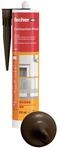 fischer Premium-Bausilikon, geruchsarmes Silikon, wetterfeste Dichtmasse f&uuml;r Innen &