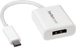 StarTech Kompakter USB-C auf DP 1.4 Adapter, 8K 30Hz, 4K 60Hz, Wei&szlig;, DSC