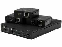StarTech.com 3 Port HDBaseT Extender Kit mit 3 Empfängern - 1x3 HDMI über CAT5