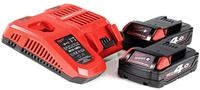 Milwaukee Akku Starter 18V Set mit 2X M18 B4 Akku 4,0Ah + M12-18FC Ladeger&auml;t