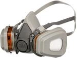 3M Unisex Maske f&uuml;r Farbspritzarbeiten 6002, A2P2, Grau, Einheitsgr&ouml;&szlig;e