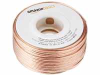 Amazon Basics 16-gauge Speaker Wire - 30.48 m (100 feet), Transparent