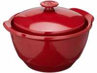Emile Henry 345575 France Flame Cookware Fait Out/One Pot, 2l, Burgundy