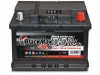 Autobatterie 12V 55Ah 510A Starterbatterie ersetzt 45Ah 50Ah 52Ah 54Ah 56Ah