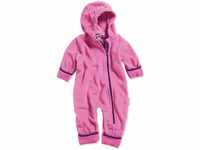 Playshoes Unisex Kinder Fleece-Overall Jumpsuit, pink, 62