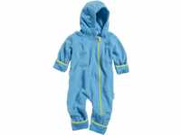 Playshoes Unisex Kinder Fleece-Overall Jumpsuit, aquablau, 62