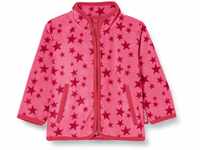 Playshoes Unisex Kinder Fleece-Jacke Outdoor-Oberteil, pink Sterne, 80