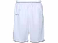 Spalding Herren Move Shorts, weiß/Silber grau, 2XL
