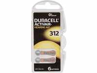 6X 1,45V Duracell 312 Activair Hearing Aid Zinc Air Blister Hörgeräte Batterien