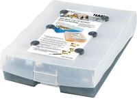 HAN Lernbox CROCO 2-6-19, einfach Vokabeln lernen mit 19 K&auml;stchen, 1 x Bleistift,