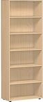 Gera M&ouml;bel S-386001-BU Regal Mailand 6 OH mit Standf&uuml;&szlig;en, 80 x 40 x 216 cm, buche