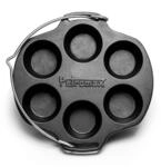 Petromax Gusseisen Muffinform mf6 &ndash; Vielseitige Form f&uuml;r 6 Muffins, Kekse & mehr.