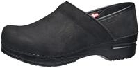 Sanita Prof. Textured Oil, Damen Clogs, Schwarz (Black 2), 36 EU (3 UK)