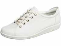 ECCO Damen Soft 2.0 Tie Tie Hohe Sneaker, Weiß, 35 EU