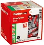 fischer DuoPower 8 x 40, Universald&uuml;bel, leistungsstarker 2-Komponenten-D&uuml;bel,