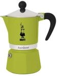 Bialetti 4971 Rainbow Caffettiera Colorata, Alluminio, Verde, 1 Tassa, Gr&uuml;n