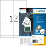 HERMA 6872 Stabile Anh&auml;nger perforiert, 100 Blatt, 52,5 x 93,5 mm, 12 pro A4 Bogen,