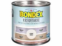 Bondex Kreidefarbe Stein Grau 0,5 L | Für Möbel & Accessoires aus Holz | Leichte
