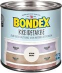 Bondex Kreidefarbe Stein Grau 0,5 L | F&uuml;r M&ouml;bel & Accessoires aus Holz | Leichte