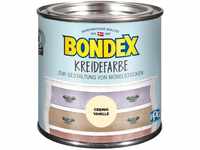 Bondex Kreidefarbe Cremig Vanille 0,5 L | Für Möbel & Accessoires aus Holz 