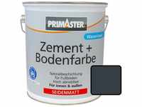 Primaster Zementfarbe und Bodenfarbe RAL 7016 5L Anthrazit Seidenmatt Betonfarbe