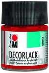 Marabu 11300005031 - Decorlack Acryl Kirschrot 031, 50 ml, hochgl&auml;nzender Acryllack