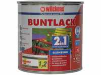 Wilckens 2in1 Acryl Buntlack für Innen und Außen, glänzend, 375 ml, RAL 3000