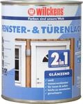 Wilckens 2in1 Fenster- & T&uuml;renlack gl&auml;nzend, 750 ml, Wei&szlig;