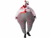 Rubie's 810509 Aufblasbares böser Clown Humorous Kostüme in Erwachsenengröße, wie