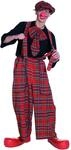 PartyXPeople Clochard Latzhose Kost&uuml;m Erwachsene Unisex rot-kariert 14231-XL