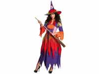 Rubie's Walpurgisnacht Damen Kostüm Crazy Witch Kleid Hexe Halloween Gr.36