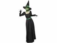 Smiffys, Damen Böse Hexe Kostüm, Kleid und Hut, Größe: S, 33134