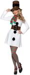 Smiffys, Damen Miss Snowman Kost&uuml;m, Kleid, Hut, Schal und G&uuml;rtel, Gr&ouml;&szlig;e: M, 28016