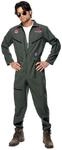 Smiffys, Herren Top Gun Kost&uuml;m, Overall, Namensschild und Sonnenbrille, Top Gun,