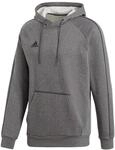 Adidas Herren Hoodie Core 18, Dark Grey Heather/Black, M, CV3327