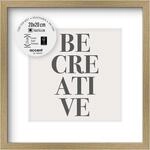 accent by nielsen Objektrahmen mit Passepartout, 20 x 20 cm, Holz (MDF), Eiche,