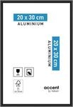 accent by nielsen Bilderrahmen, 20 x 30 cm, Aluminium, Schwarz matt, Fotorahmen...