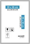accent by nielsen Bilderrahmen, 20 x 30 cm, Aluminium, Silber glanz, Fotorahmen...