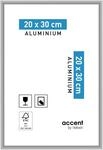 accent by nielsen Bilderrahmen, 20 x 30 cm, Aluminium, Silber matt, Fotorahmen...