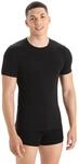 Icebreaker Herren Funktionsshirt Anatomica SS Crewe, Black/Monsoon, XL, 103033001XL