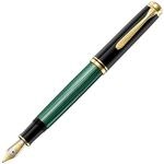 Pelikan F&uuml;llhalter Souver&auml;n 800, Schwarz-Gr&uuml;n, Feder M (mittel), hochwertiger