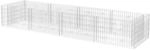 vidaXL Gabione Hochbeet Stahl 360x90x50cm Steinkorb Blumenkasten Pflanzenkorb