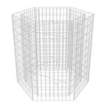 vidaXL Gabione Hochbeet 100x90x100cm Stahl Pflanzenkorb Steinkorb Blumenkasten