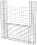 vidaXL Gabione U-Form Stahl 160x20x150cm Steinkorb Drahtkorb Mauersteinkorb